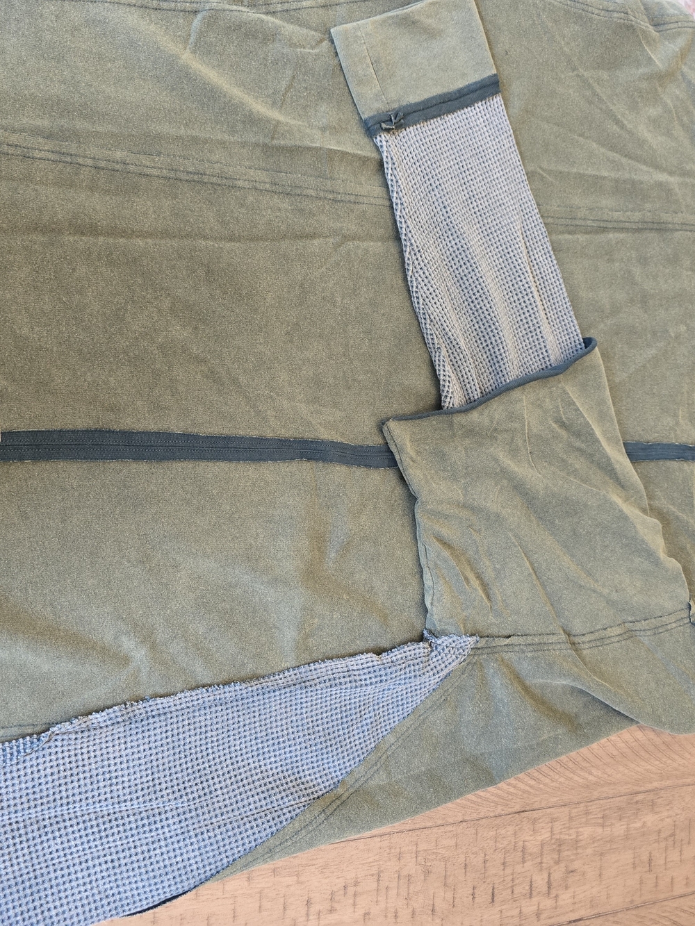 BIBI Olive Green Mixed-Media Pullover Oversized - Picture 5 of 9